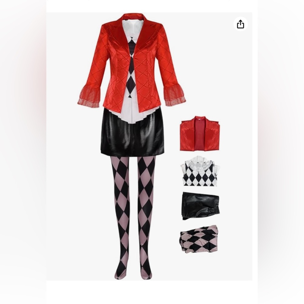 New, Harley Quinn costume Joker 2 Gaga inspired Size XL